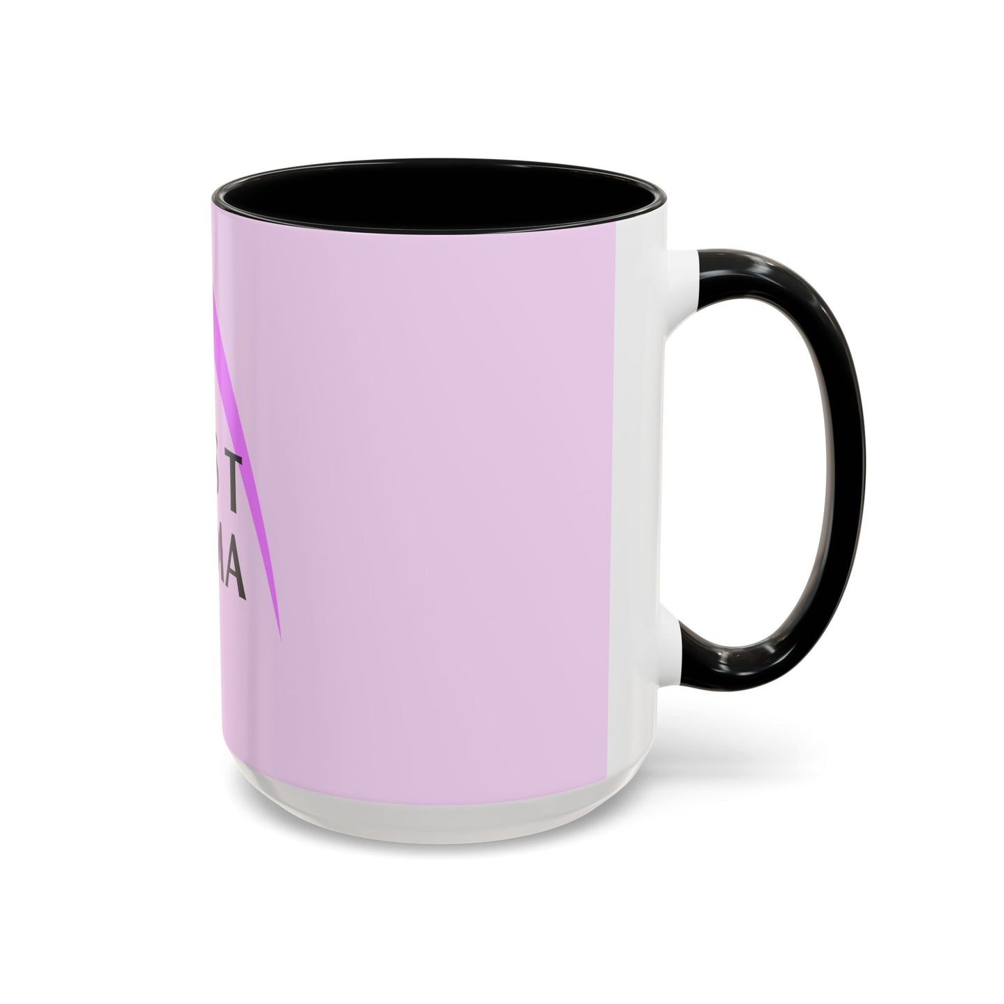 Best Mama Accent Coffee Mug — Pink Gift for Mom, Mother’s Day & New Mom