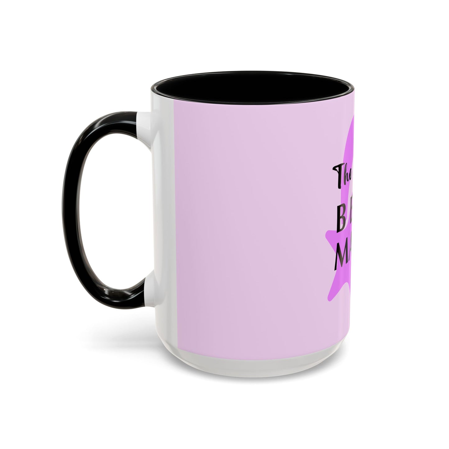 Best Mama Accent Coffee Mug — Pink Gift for Mom, Mother’s Day & New Mom